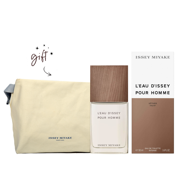 Issey Miyake L'Eau D'Issey Vetiver Bundle + Free Pouch