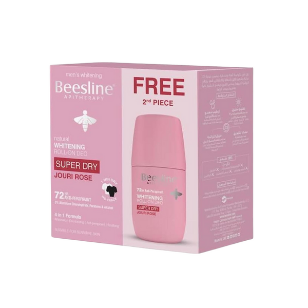 Beesline Natural Whitening Roll-On Deodorant Super Dry Jouri Rose Buy 1 Get 1 Free