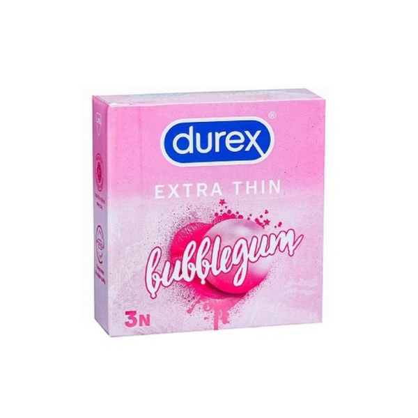 Durex Extra Thin Bubblegum Flavoured Condom