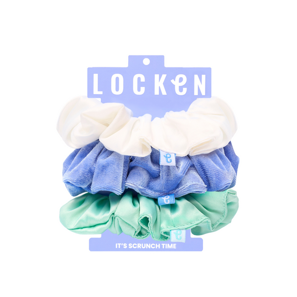 Locken Scrunchie Trio