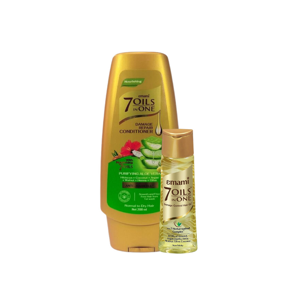 Emami 7 Oils in One Damage Repair Purifying Aloe Vera Conditioner Set 200ml