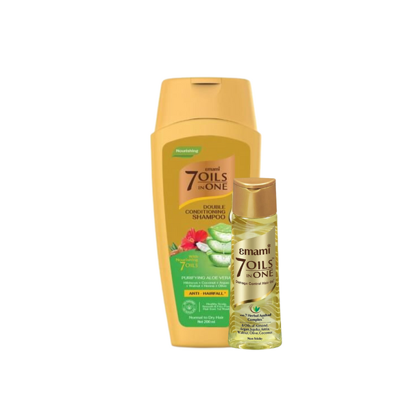 Emami 7 Oils in One Double Conditioning Aloe Vera Shampoo Set