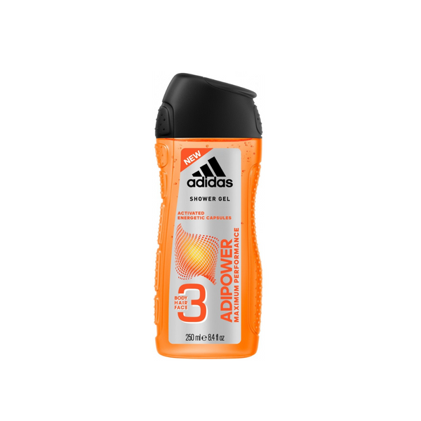 Adidas 3 In 1 Adipower Shower Gel 250ml