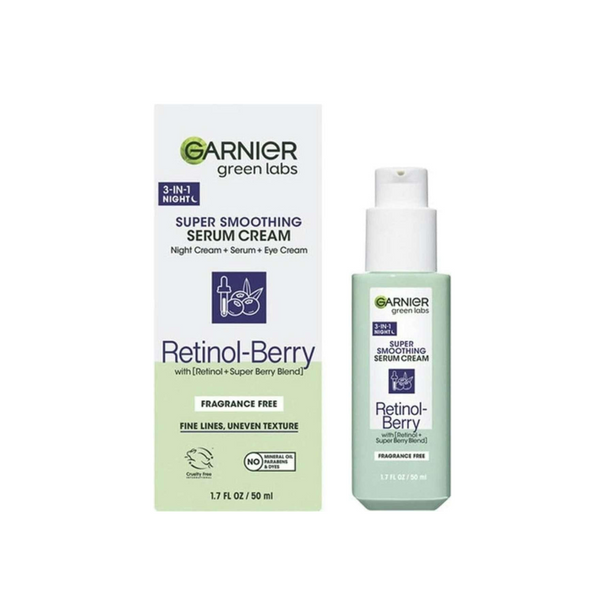 Garnier Super Smoothing Serum Cream 3 in 1 Night Retinol Berry 50ml