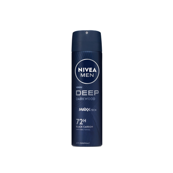 Nivea Deep Black Carbon Dark Wood Spray For Men 150ml