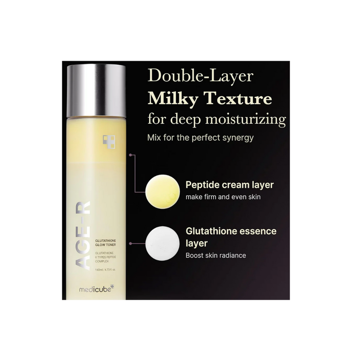 medicube age-r glutathione glow milky toner Best Glutathione Supplement main image 1
