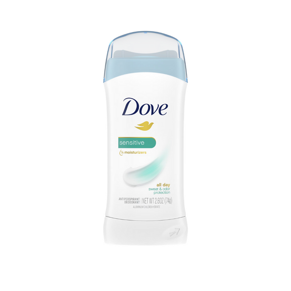 Dove Sensitive Invisible Solid Deodorant Stick 74g