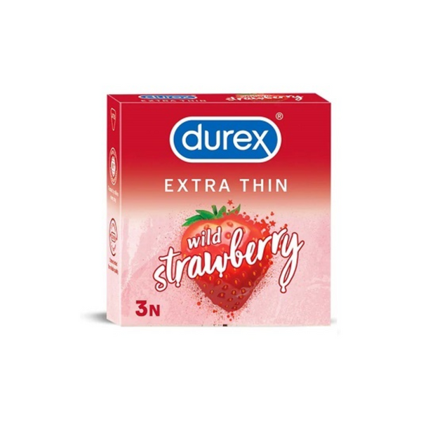 Durex Wild Strawberry Extra Thin Condoms