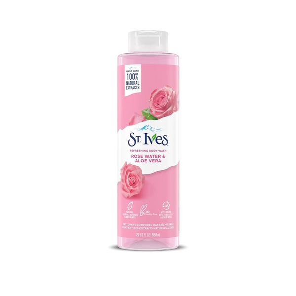 St. Ives Rose Water & Aloe Vera Body Wash 650ml