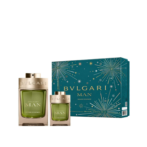 Bvlgari Man Wood Essence Gift Set For Men