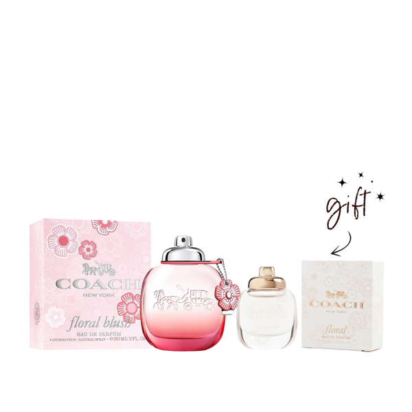 Coach Floral Blush Bundle For Women + Free Mini Perfume