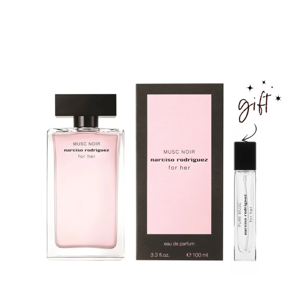 Narciso Rodriguez Fleur Musc Noir Bundle For Women + Free Mini Perfume