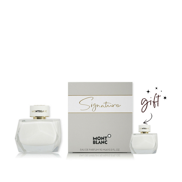 Mont Blanc Siginature Bundle For Women + Free Mini Perfume