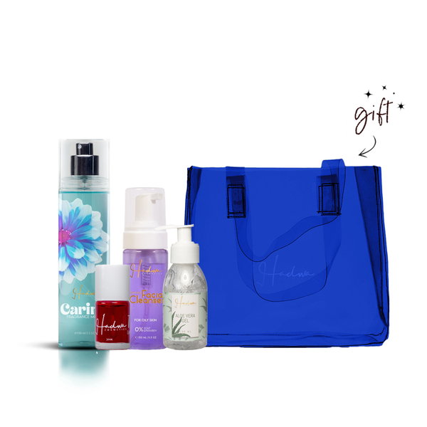 Hadwa Cosmetics Bundle + Free Bag