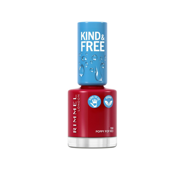 Rimmel Kind & Free Clean Nail Polish 156 Poppy Pop