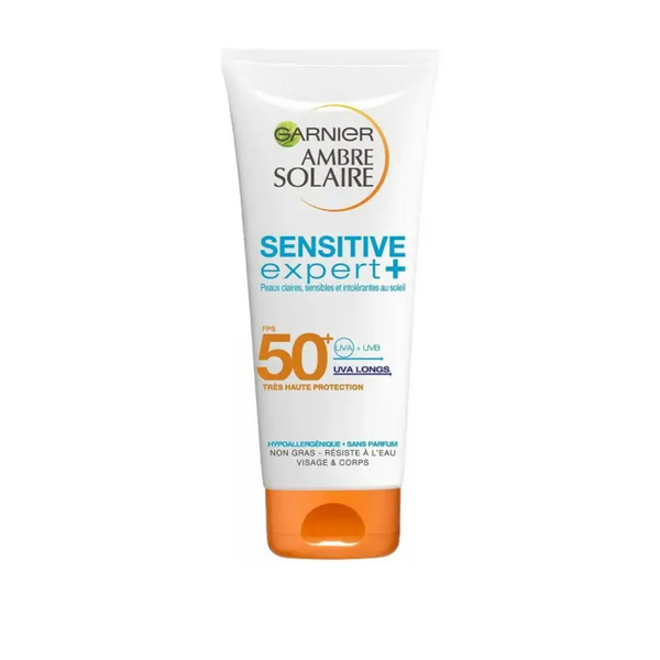 Garnier Ambre Solaire Sensitive Expert Sun Cream + Protective Lotion SPF 50+